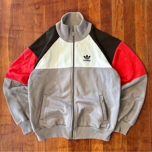 Vintage Adidas ‘80s Blokecore Run DMC Multicolor Zip Up Track Jacket L